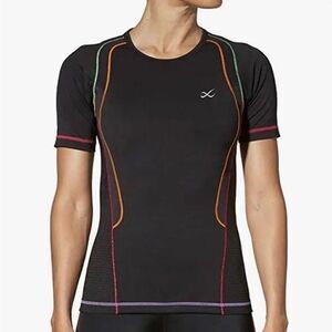 CW-X Women's Ventilator Compression Black Performance Top